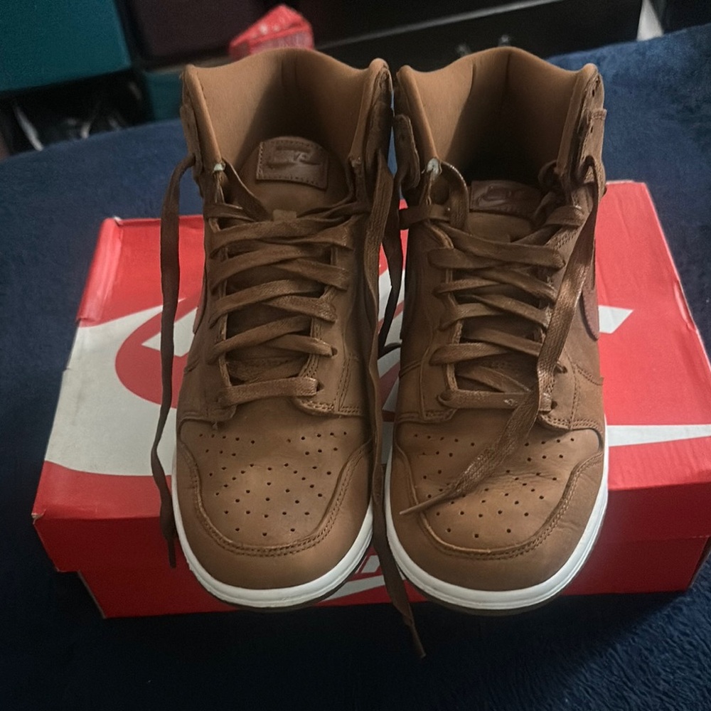 Nike Brown Suede High-Top Sneakers